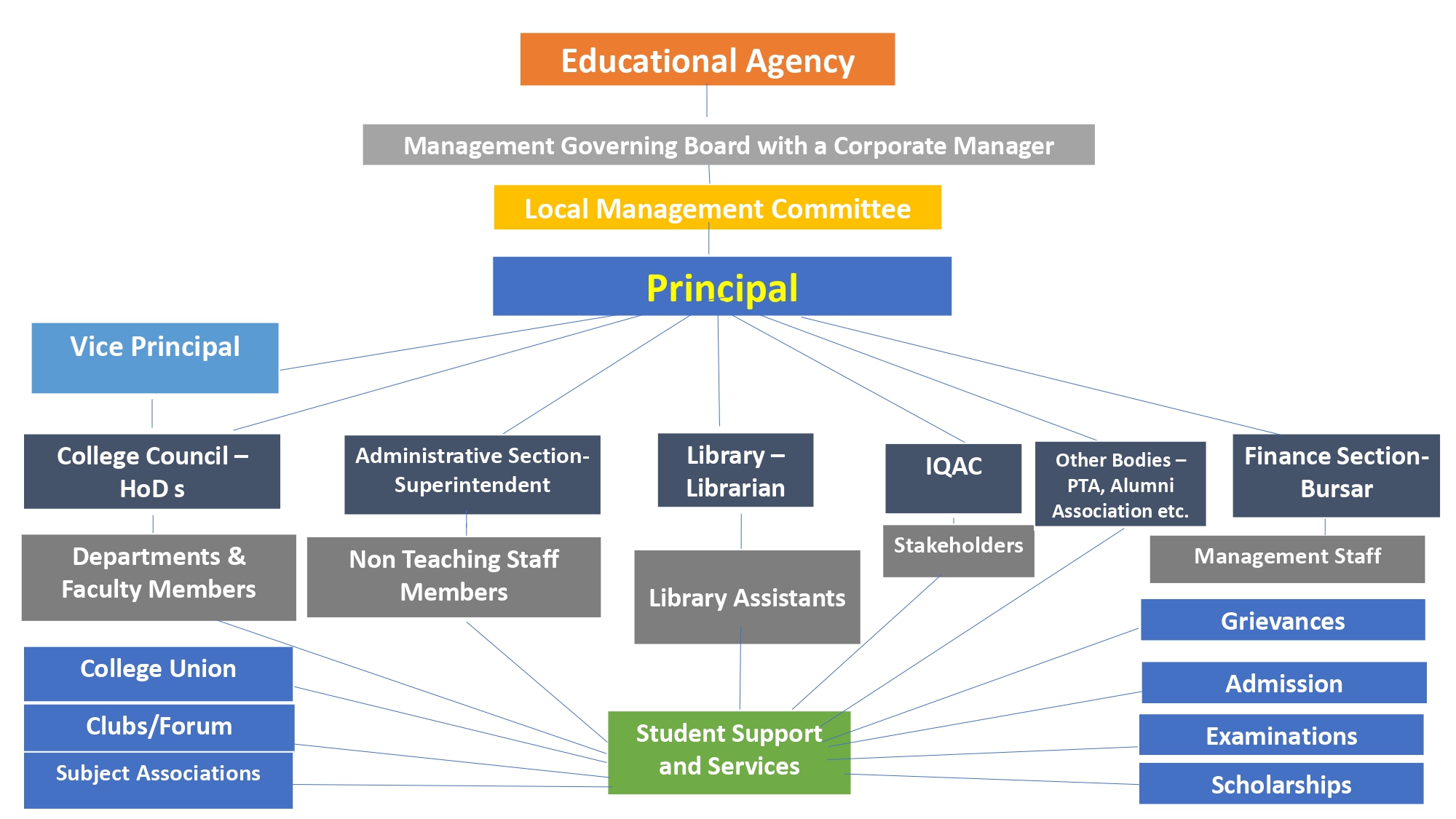 college organogram